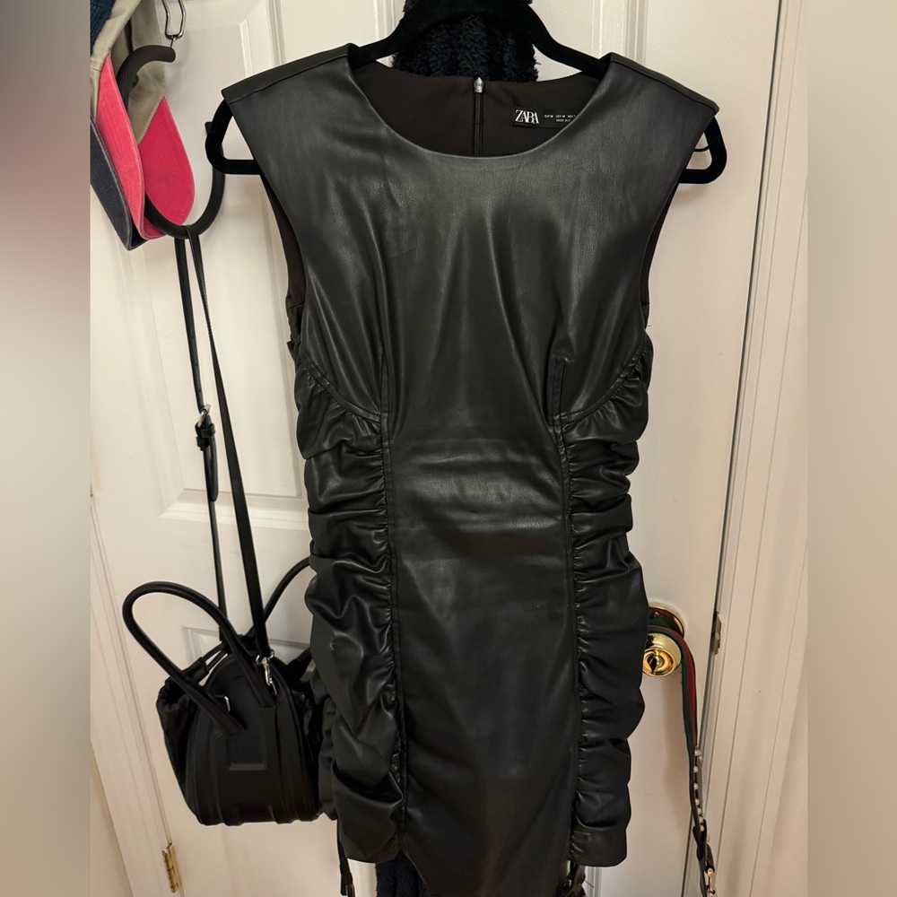 Zara leather dress